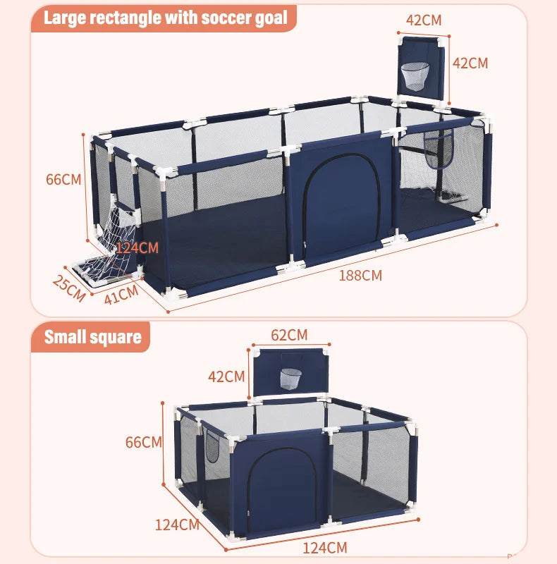 Indoor Ball Pit Baby Playpen with Safety Fence childrensterritory