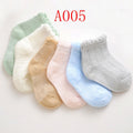 Baby Solid Color 6Pair/lot Thin Cotton socks childrensterritory