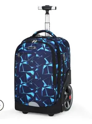 Waterproof Printed Wheeled Backpack For Kids/Adults