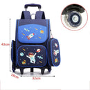 Kids Girls Unicorn Style School Trolley Backpack