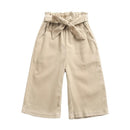 Little Girls Casual Long Pants Winter Trousers with Pockets childrensterritory