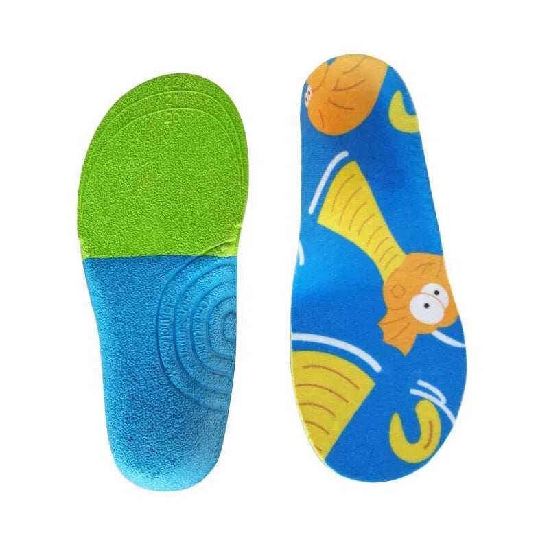 Kids Cartoon Animal Prints Flatfeet Sneakers Insoles childrensterritory