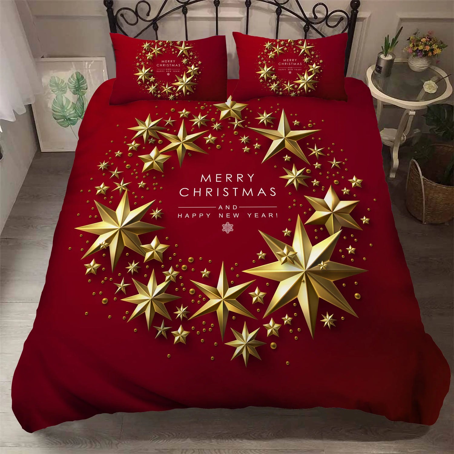 Santa Claus and Christmas Print: All Sizes of Bedding Sets childrensterritory