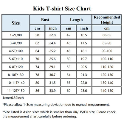 Stylish Cartoon Print Kids Girls Casual T-shirts childrensterritory