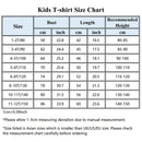 Stylish Cartoon Print Kids Girls Casual T-shirts childrensterritory