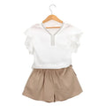 Girls' Long-Sleeved Collar Design Winter Outfit childrensterritory