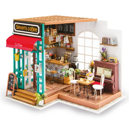 Miniature Wooden DIY House with Furniture Toys