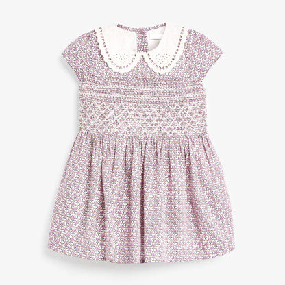 Little Girls Casual Soft Cotton Floral Design Dresses childrensterritory