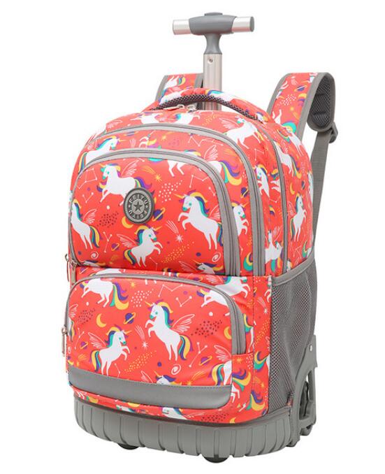 Durable Kids/Teen School Rolling Backpacks Travel Trolley Bag childrensterritory