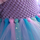 Kids Girls Mermaid and Starfish Design Tutu Party Dresses childrensterritory