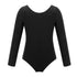 Kids Girls Long Sleeve Solid Color Ballet Leotards Bodysuit childrensterritory