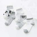 Cartoon Animal Design 5 Pairs/Lot 0-2Yrs Baby Socks childrensterritory