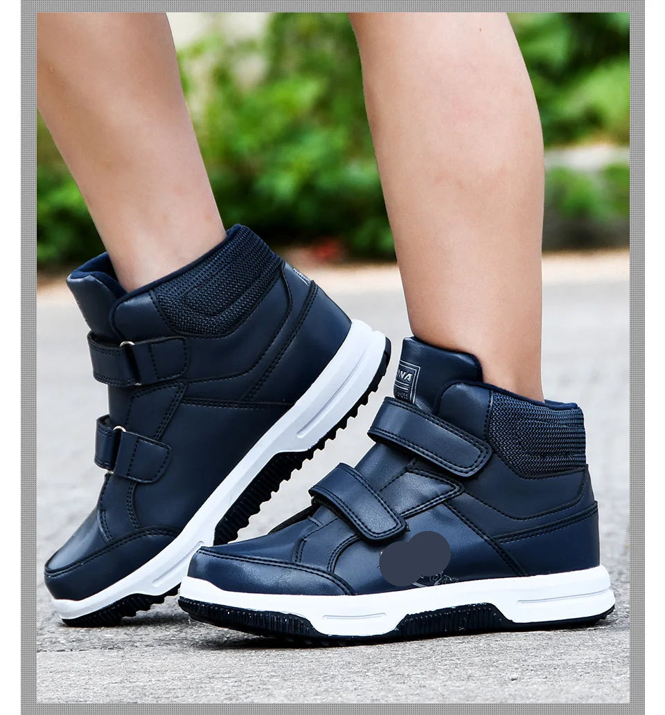 PU Leather Designer Autumn Winter Kids Classic Sneakers childrensterritory