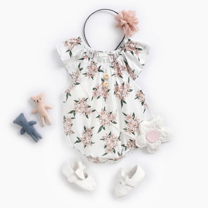 Baby Girl Printed Princess Bodysuits for Summer childrensterritory