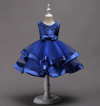 Elegant Baby/Kids Girls Lace Design Flower Dresses childrensterritory