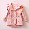 Designer Kids Girls Hooded Windbreaker Jackets childrensterritory