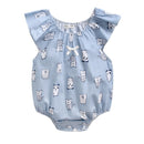 Baby Girl Printed Princess Bodysuits for Summer childrensterritory