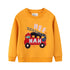 Cartoon Vehicle Design Kids Boys Cotton Sweatshirts childrensterritory