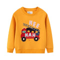 Cartoon Vehicle Design Kids Boys Cotton Sweatshirts childrensterritory