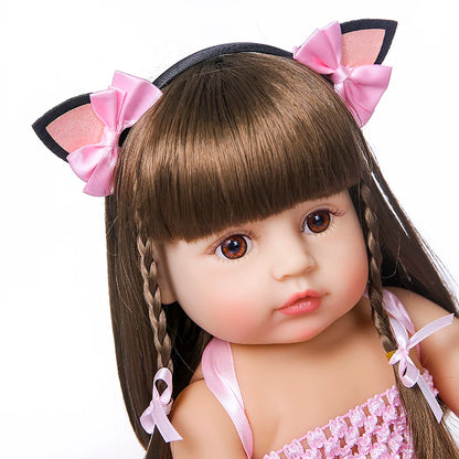 55cm Reborn Pink Princess Baby Girl Doll childrensterritory