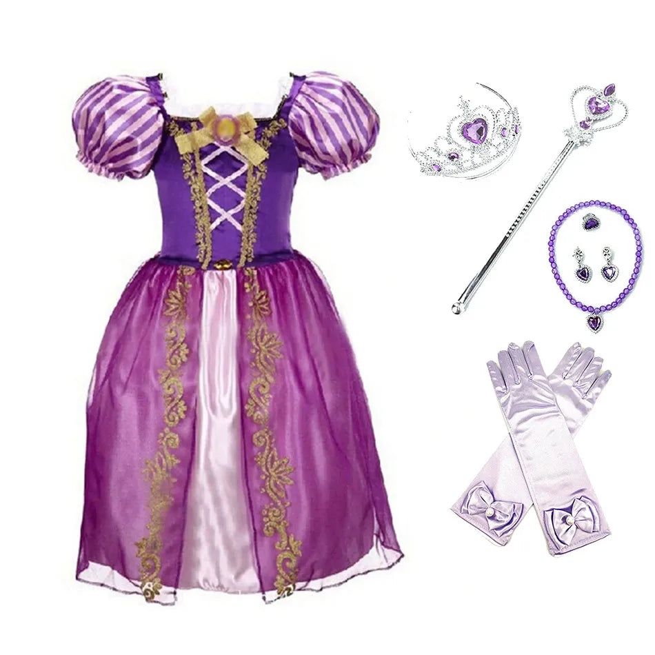 Kids Girls Disney Princess Dresses for Halloween Christmas childrensterritory