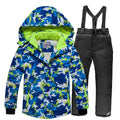 Kids Waterproof Warm Fleece Snow Suits Set childrensterritory