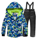Kids Waterproof Warm Fleece Snow Suits Set childrensterritory