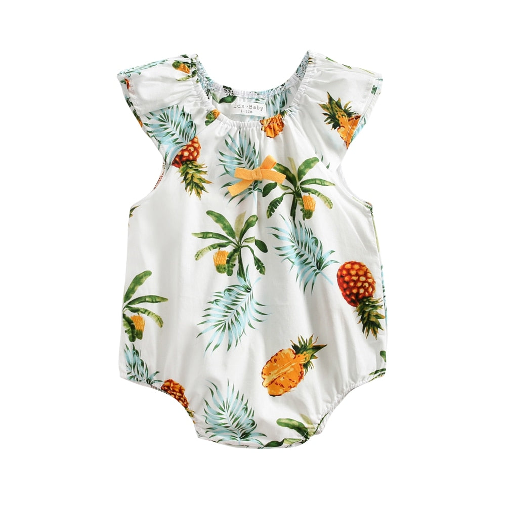 Baby Girl Printed Princess Bodysuits for Summer childrensterritory
