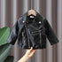 Zipper Design PU Leather Jacket for Baby/Kids childrensterritory