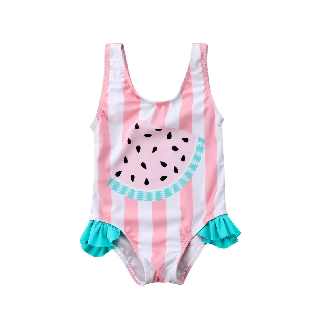Lovely Watermelon Print Baby Girls Swimwear childrensterritory