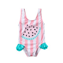 Lovely Watermelon Print Baby Girls Swimwear childrensterritory