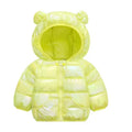 Little Girls Warm Hooded Glossy Design Jackets childrensterritory