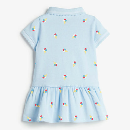Collar Design Girls Casual Summer Dresses childrensterritory