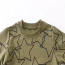 Long Sleeve Stars Cartoon Print Kid Boys Girls Sweatshirts childrensterritory