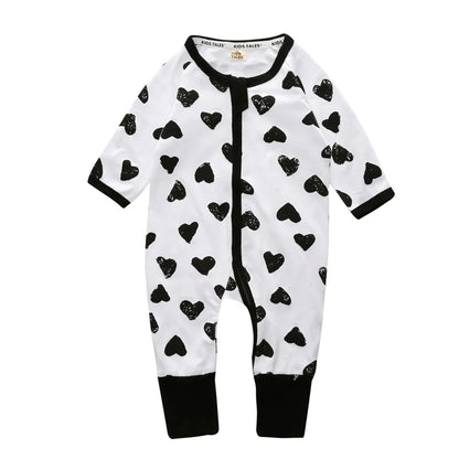 Baby Long Sleeve Printed Rompers for Spring