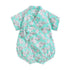 Baby Boys Girls Floral Cotton Bodysuits for Summer childrensterritory