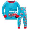 Kids Boys Cartoon Print Long Sleeve Cotton Sleepwear childrensterritory