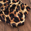 Toddler Girl Leopard Print Ruffle Swimwear/Bikini childrensterritory