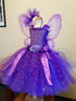 Kids Girls Glitter Tulle Birthday Party Costume Dress with Wings childrensterritory