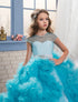 Multilayered Long Bridesmaid Pageant Dresses for Kids Girls childrensterritory