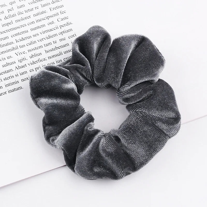 Velvet Scrunchie Hairband For Girls