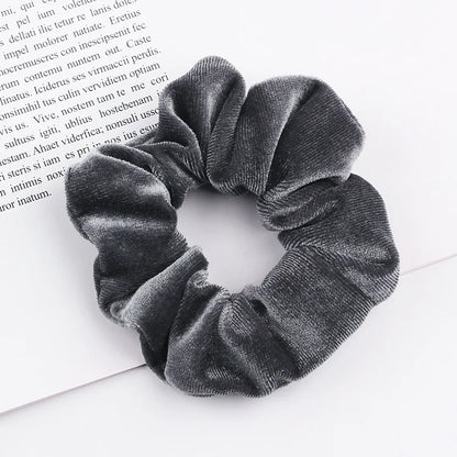 Velvet Scrunchie Hairband For Girls