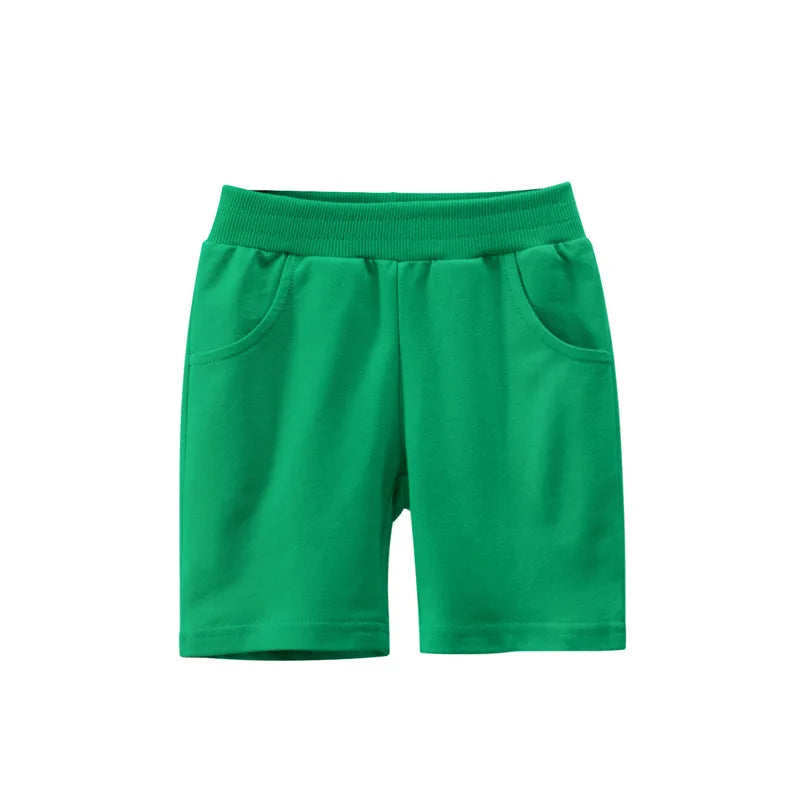 Solid Color Kids Boys Casual Cotton Shorts Pants
