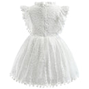 Kids Girls Flower Lace Design Summer Party Dresses childrensterritory