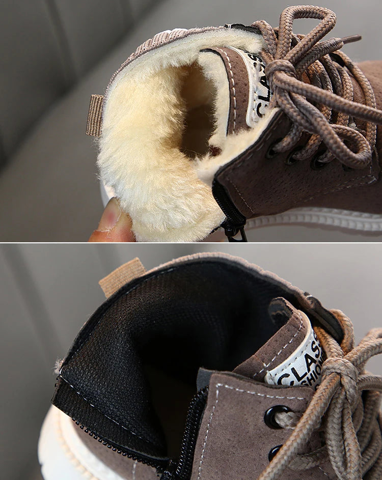 Casual Plush Warm Ankle Shoes for Kids childrensterritory