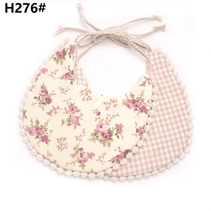 Baby Tassel Double-deck Bib | Cotton Linen Burp Cloths childrensterritory