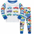 Kids Boys Cartoon Excavator Print Pyjamas Sets childrensterritory