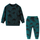 Cartoon Print Sweatshirts and Pants Tracksuit Set childrensterritory