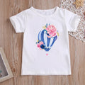 Stylish Cartoon Print Kids Girls Casual T-shirts childrensterritory