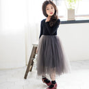 Fluffy Gauze Base Velvet Winter Princess Dress for Kids Girls childrensterritory